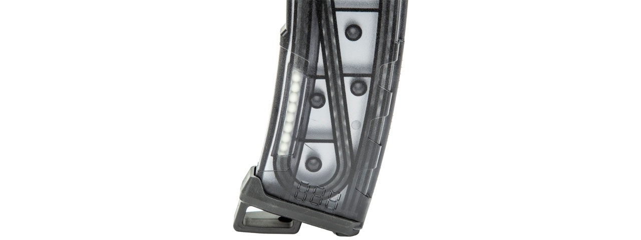 Lancer Tactical 130 Round High Speed Mid-Cap Magazine (Color: Smoked) - Click Image to Close