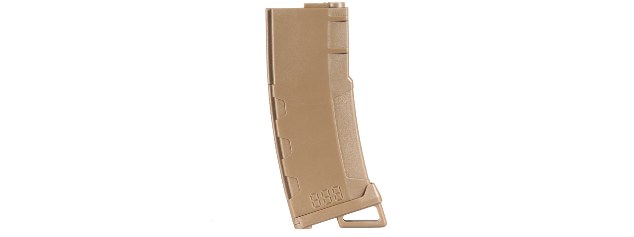 Lancer Tactical 130 Round High Speed Mid-Cap Magazine Pack of 5 (Tan) - Click Image to Close