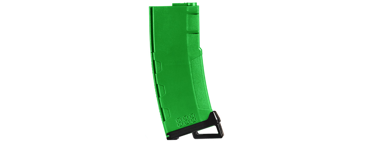 Lancer Tactical 130 Round High Speed Mid-Cap Magazine Pack of 5 (Green) - Click Image to Close