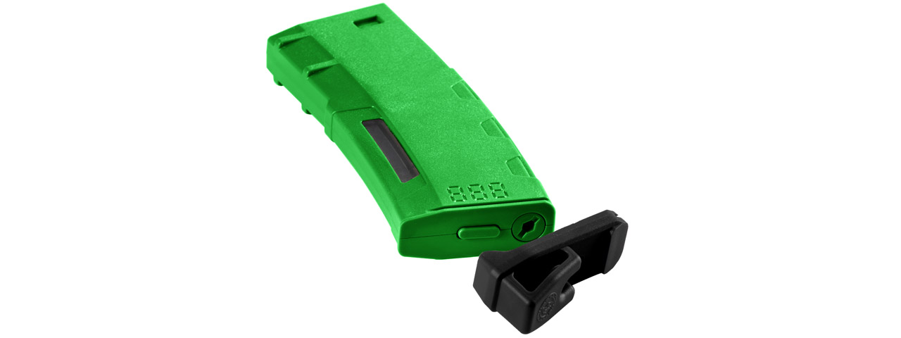 Lancer Tactical 130 Round High Speed Mid-Cap Magazine (Color: Green) - Click Image to Close
