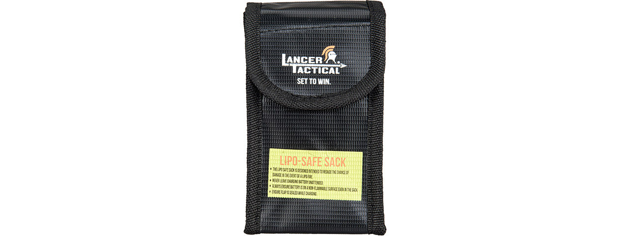Lancer Tactical Lipo-Safe Charging Sack (Color: Black) - Click Image to Close