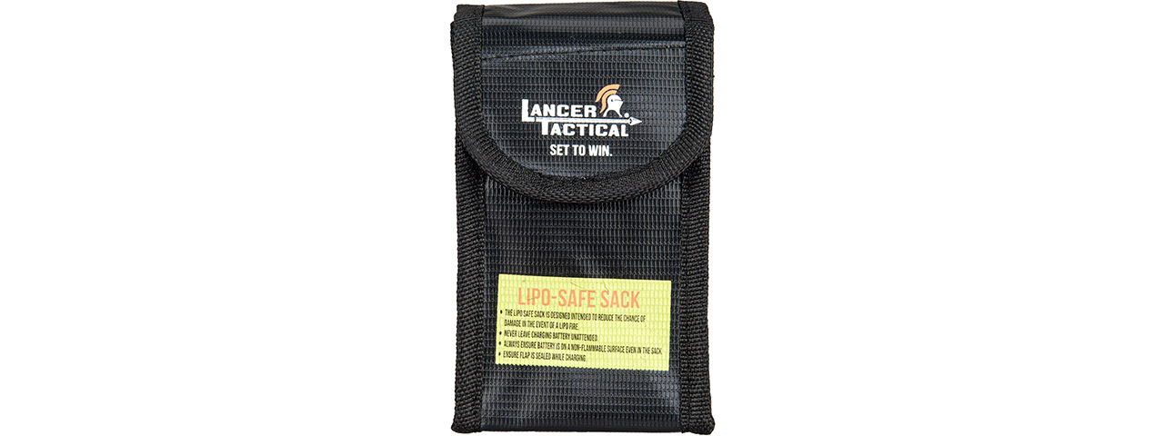 Lancer Tactical Lipo-Safe Charging Sack (Color: Black)
