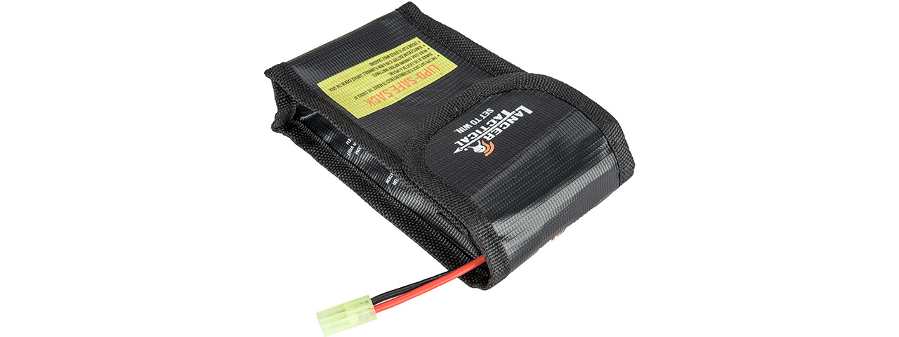 Lancer Tactical Lipo-Safe Charging Sack (Color: Black) - Click Image to Close