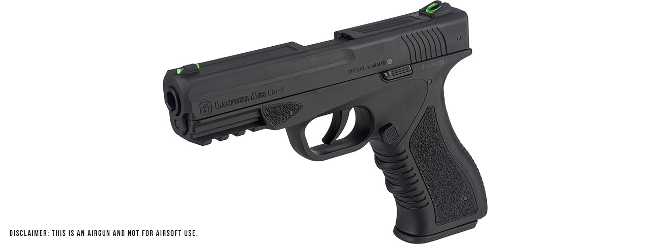 Lancer Air Defender LTA-3B CO2 Half-Blowback 4.5mm AirGun (Color: Black) - Click Image to Close