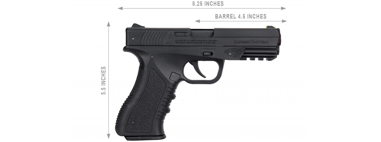 Lancer Air Defender LTA-3B CO2 Half-Blowback 4.5mm AirGun (Color: Black)