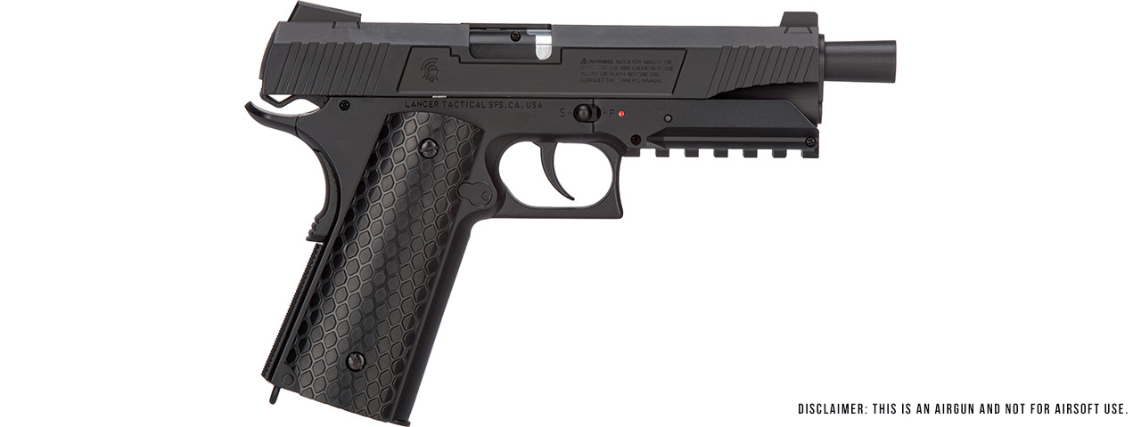 Lancer Air Cobra LTA-50B CO2 Half-Blowback 4.5mm Airgun (Color: Black) - Click Image to Close