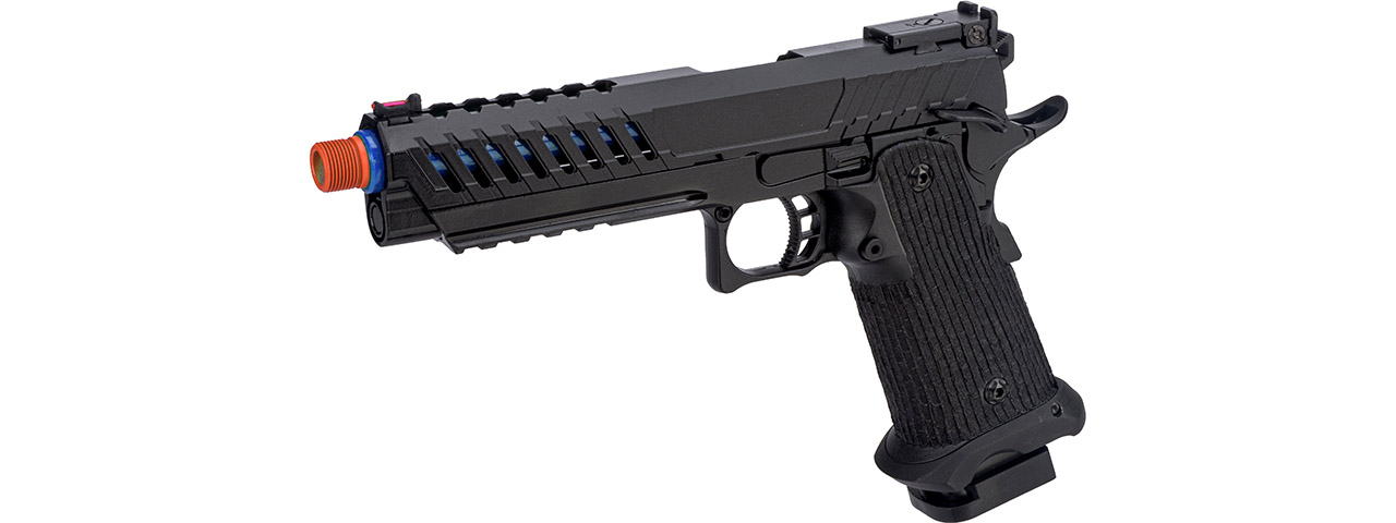 Lancer Tactical Knightshade Hi-Capa Gas Blowback Airsoft Pistol (Color: Black & Blue)