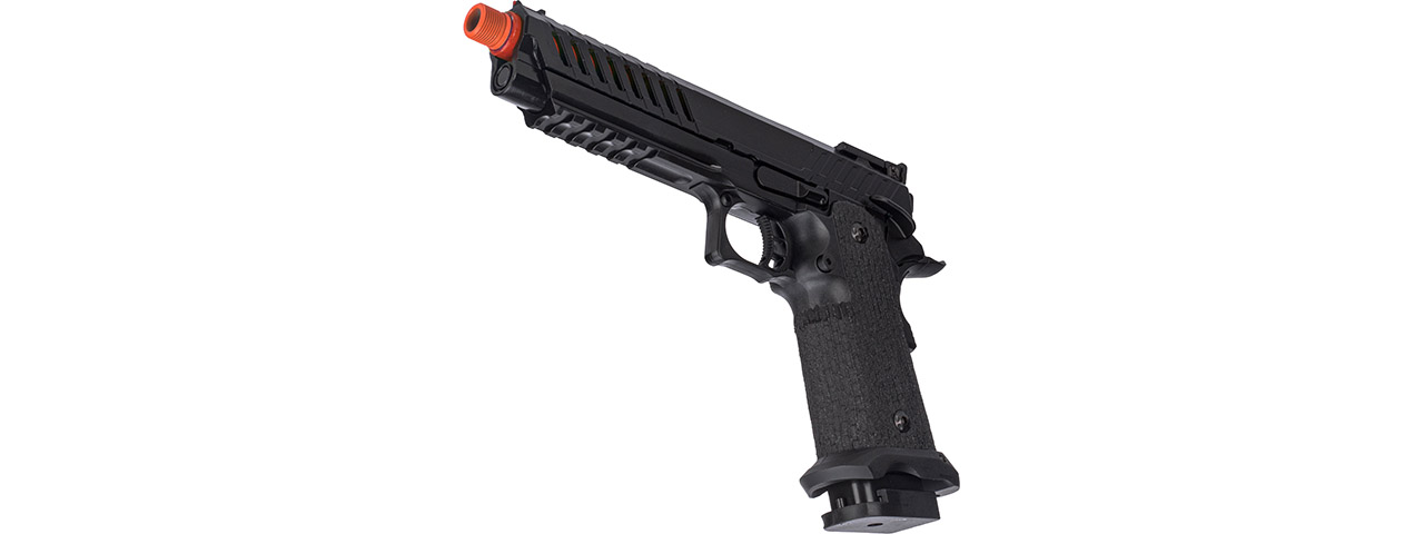 Lancer Tactical Knightshade Hi-Capa Gas Blowback Airsoft Pistol (Color: Black & Red)