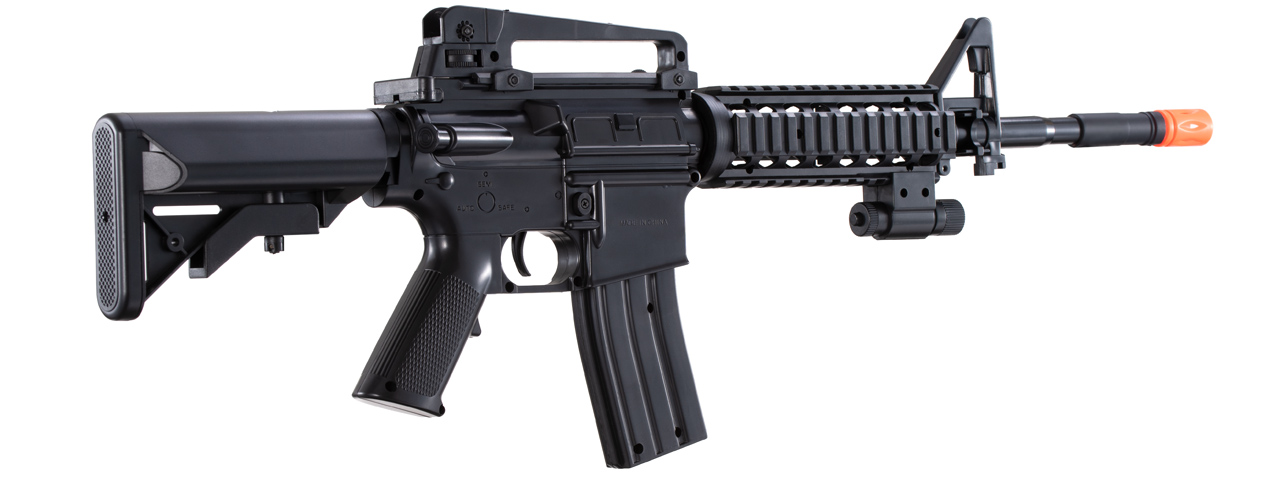 UK Arms M-16B Spring Operated Rifle with Laser Sight (Color: Black)