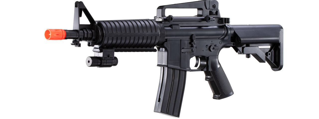 UK Arms M-16C Spring Operated Rifle with Laser Sight and M4 Carbine Handguard (Color: Black)