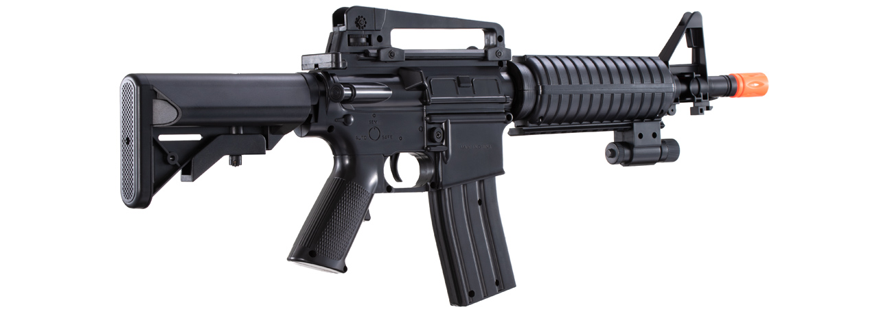 UK Arms M-16C Spring Operated Rifle with Laser Sight and M4 Carbine Handguard (Color: Black)