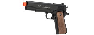 UKARMS Tactical 1911 Spring Pistol (Color: Black w/ Brown Grip)