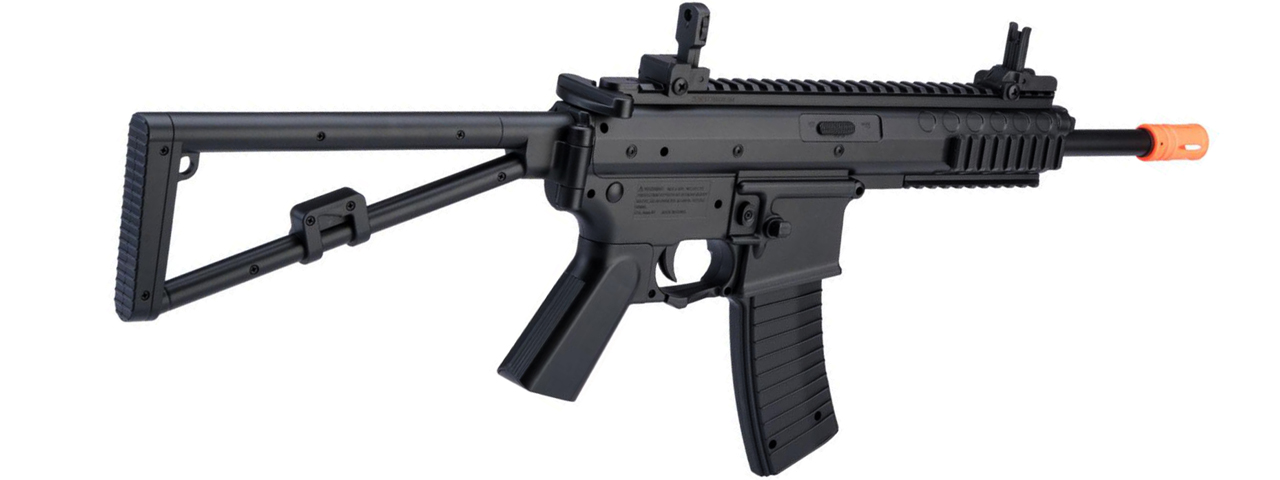 Double Eagle M307F Spring Powered Airsoft PDW Rifle (Color: Black) - Click Image to Close
