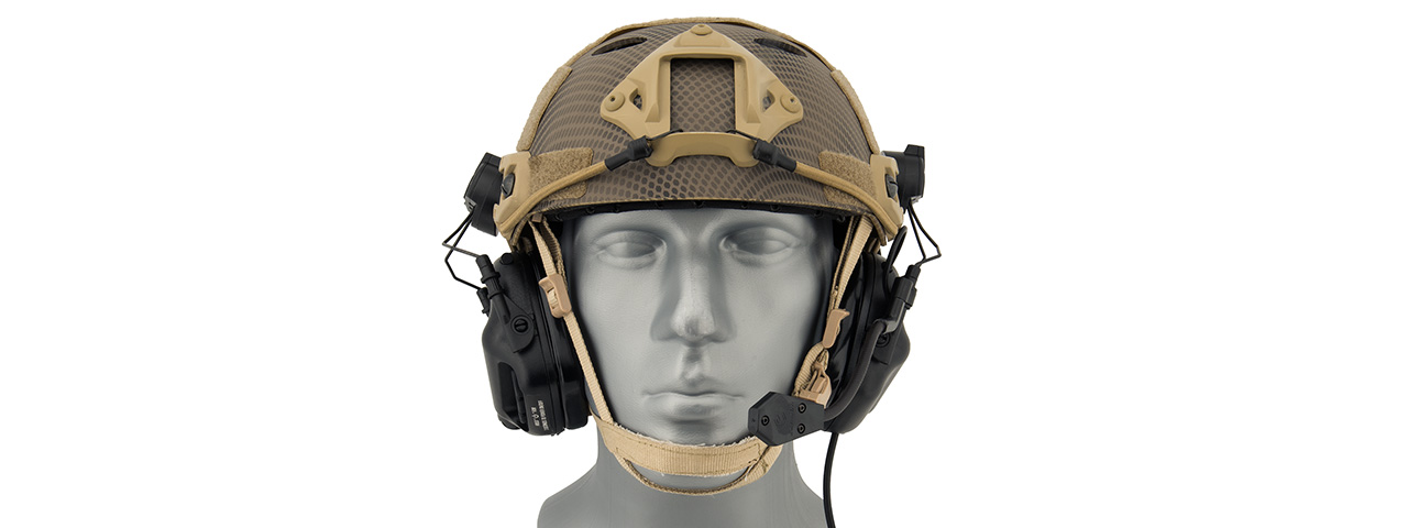 Earmor Tactical Headset M32H Mod 3 with Helmet Adapter (Color: Black)