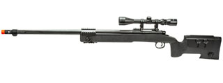 WellFire M40A5 Bolt Action Airsoft Sniper Rifle w/ Scope (Color: Black)