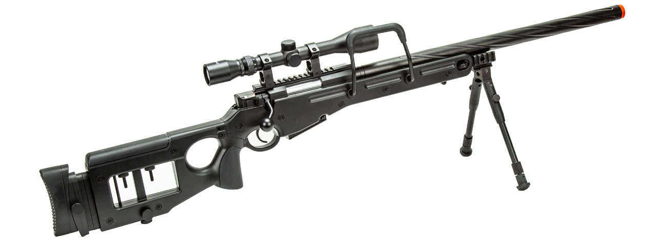 WellFire SV98 Bolt Action Airsoft Sniper Rifle w/ Scope and Bipod (Color: Gray) - Click Image to Close