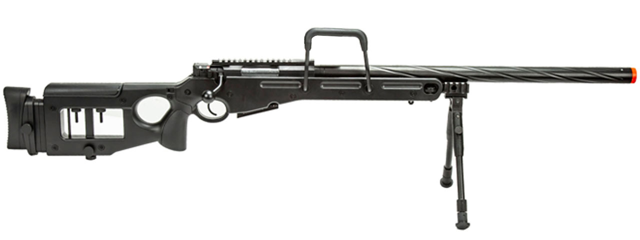 WellFire SV98 Bolt Action Airsoft Sniper Rifle w/ Bipod (Color: Gray) - Click Image to Close