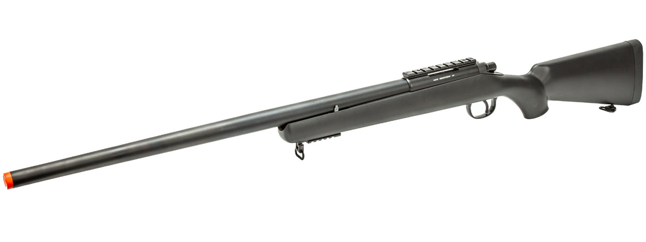 WellFire MBG23B Bolt Action Gas Powered Airsoft Sniper Rifle (Color: Black) - Click Image to Close