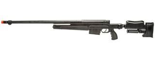 WellFire MBG86B Bolt Action Gas Powered Airsoft Sniper Rifle (Color: Black)