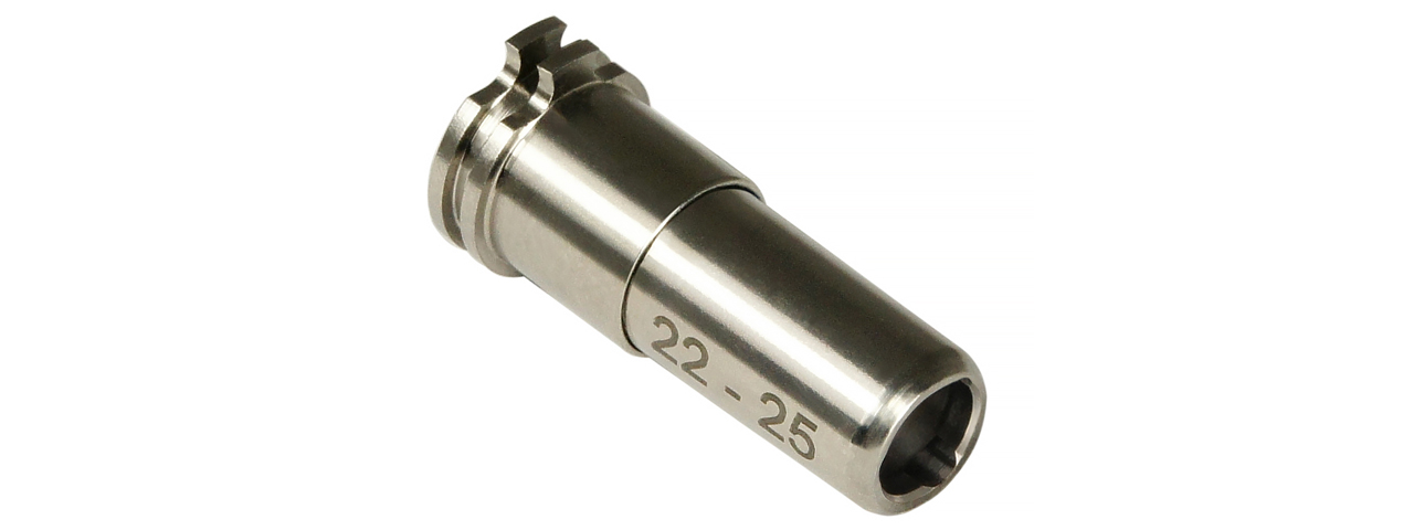 Maxx Model CNC Titanium Adjustable Air Seal Nozzle 22mm - 25mm for Airsoft AEG - Click Image to Close