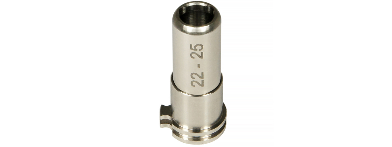 Maxx Model CNC Titanium Adjustable Air Seal Nozzle 22mm - 25mm for Airsoft AEG - Click Image to Close