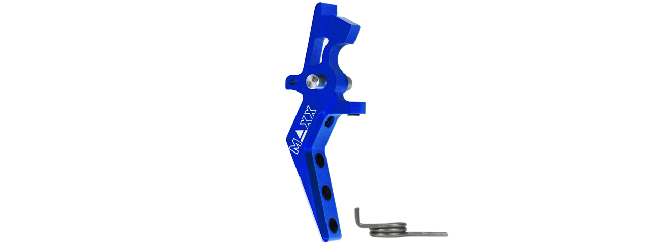 Maxx Model CNC Aluminum Advanced Speed Trigger Style A (Color: Blue) - Click Image to Close