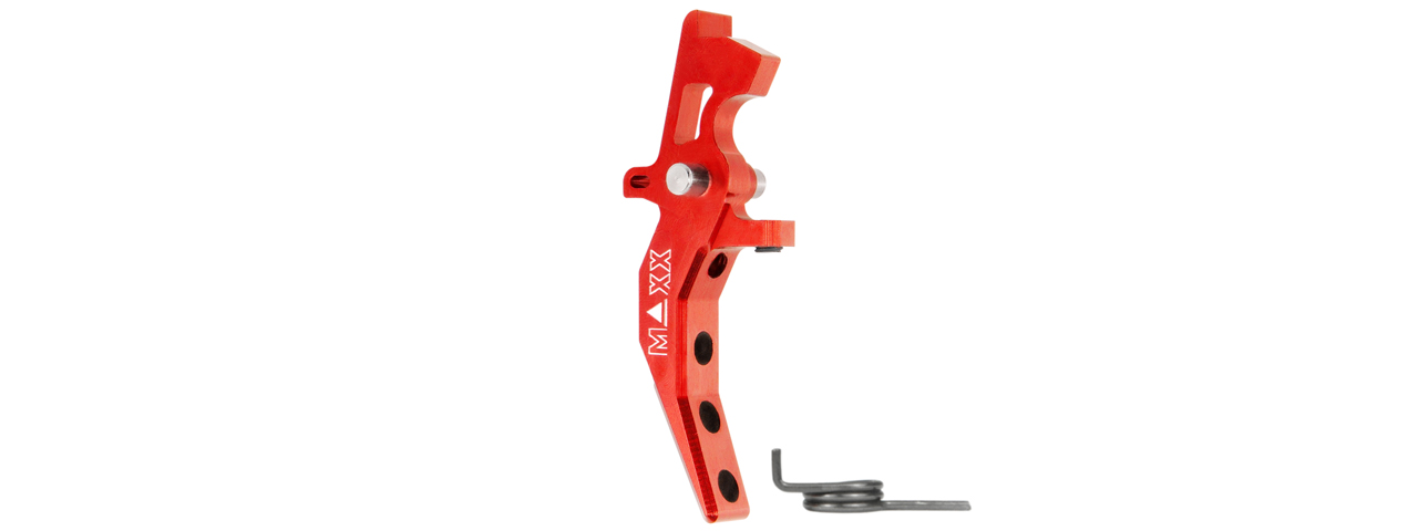 Maxx Model CNC Aluminum Advanced Speed Trigger Style C (Color: Red) - Click Image to Close