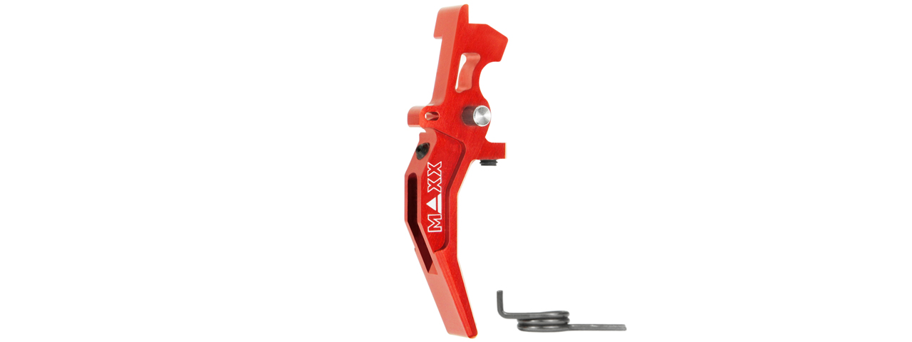 Maxx Model CNC Aluminum Advanced Speed Trigger Style C (Color: Red) - Click Image to Close