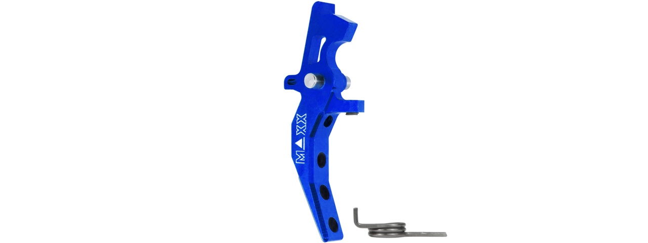 Maxx Model CNC Aluminum Advanced Speed Trigger Style C (Color: Blue) - Click Image to Close