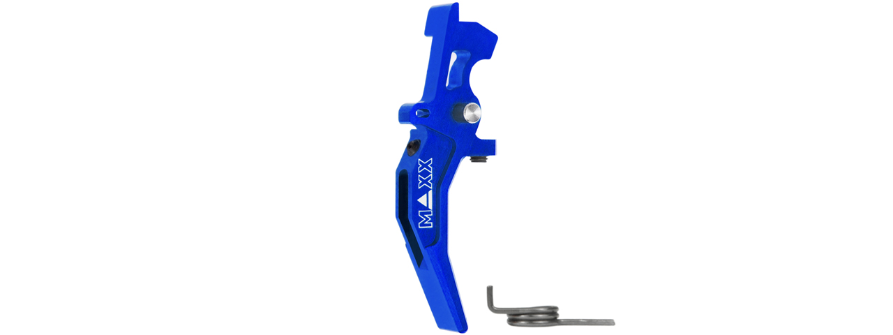 Maxx Model CNC Aluminum Advanced Speed Trigger Style C (Color: Blue) - Click Image to Close