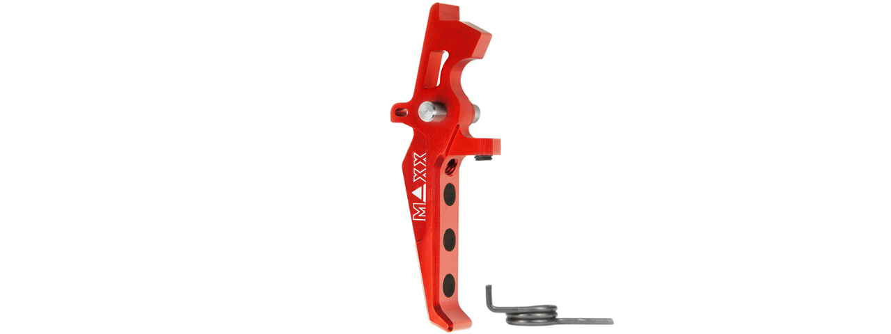 Maxx Model CNC Aluminum Advanced Speed Trigger Style E (Color: Red) - Click Image to Close