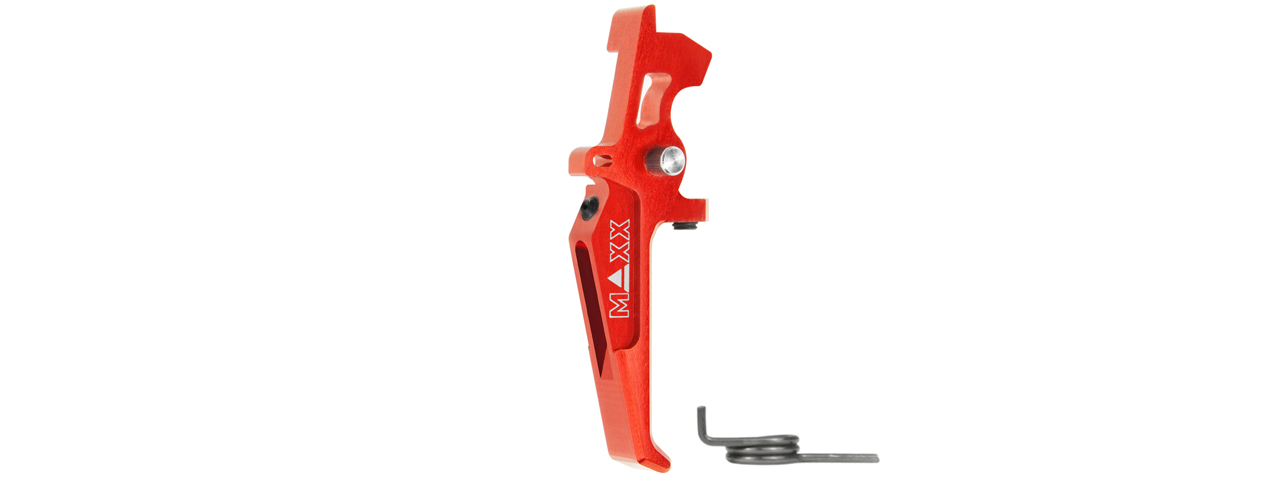 Maxx Model CNC Aluminum Advanced Speed Trigger Style E (Color: Red) - Click Image to Close