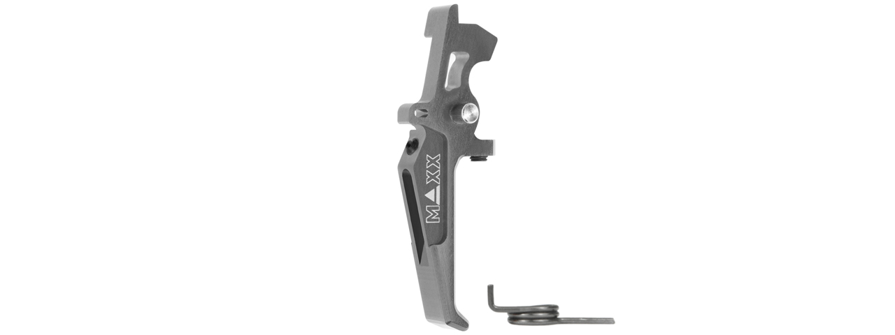 Maxx Model CNC Aluminum Advanced Speed Trigger Style E (Color: Titan) - Click Image to Close