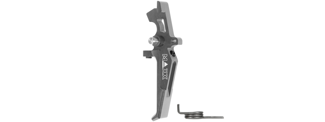 Maxx Model CNC Aluminum Advanced Speed Trigger Style E (Color: Titan) - Click Image to Close