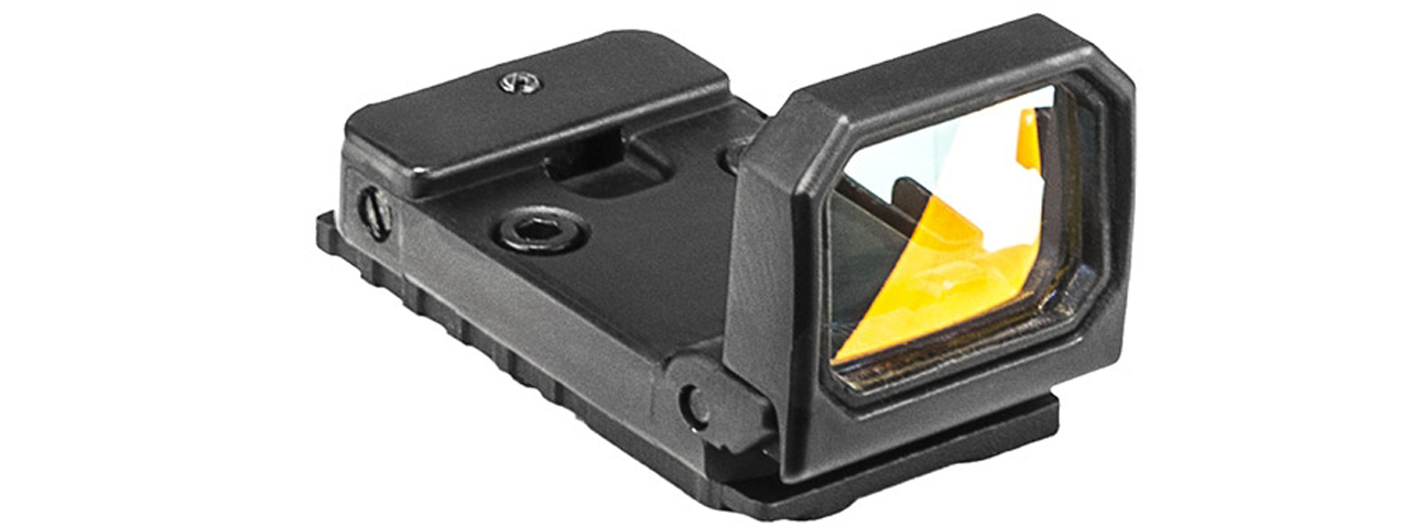 NcStar Mod 2 Flip-Up Red Dot Sight for Glock Series Airsoft Gas Blowback Pistols (Color: Black) - Click Image to Close