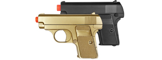 UK Arms Dual Spring Powered Airsoft Pistols (Color: Gold & Black)