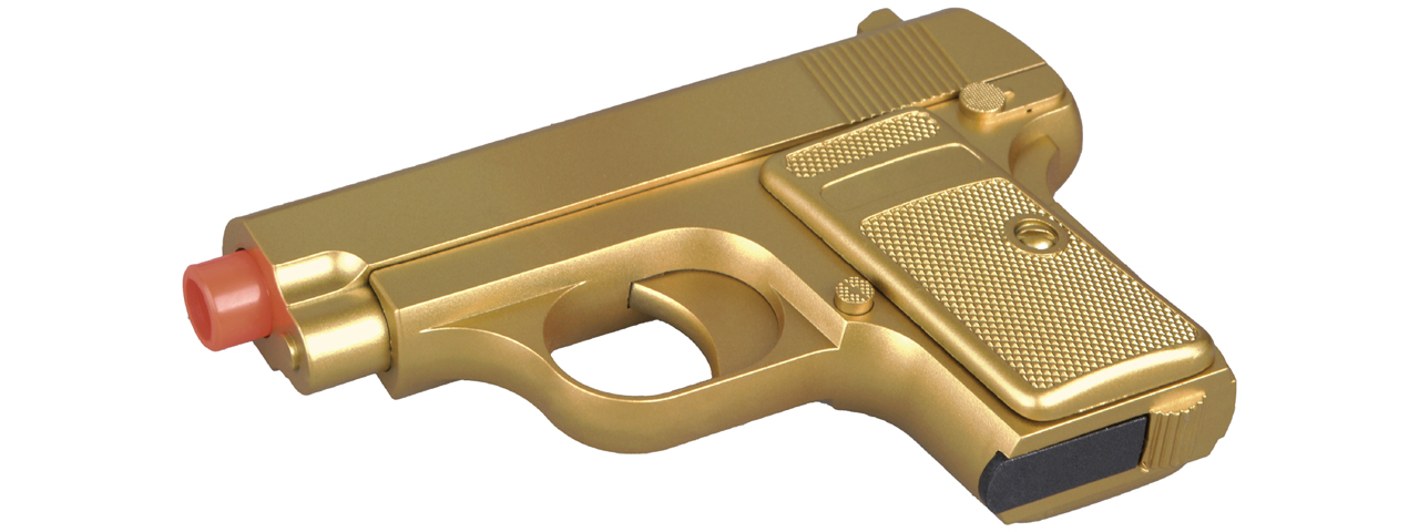 UK Arms Dual Spring Powered Airsoft Pistols (Color: Gold & Black) - Click Image to Close