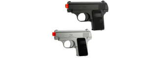 Double Eagle P328SB Dual Spring Pistol Set (Color: Black/Silver)