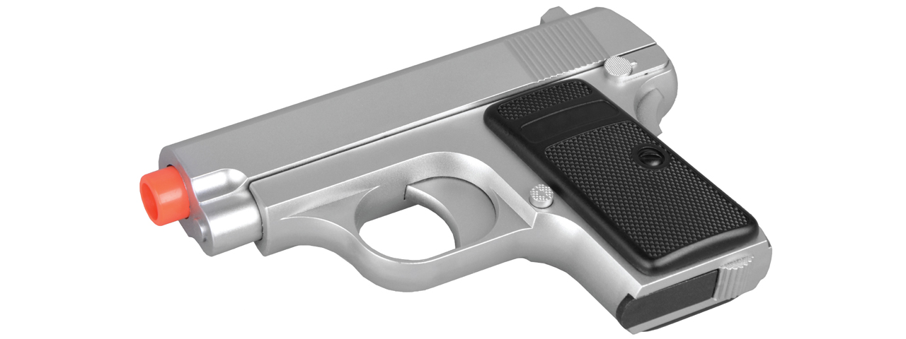 UK Arms Dual Spring Powered Airsoft Pistols (Color: Black & Silver) - Click Image to Close
