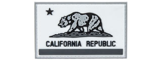 California Republic PVC Morale Patch (Color: Black / Gray)