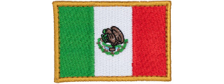 Embroidered Mexican Flag Patch