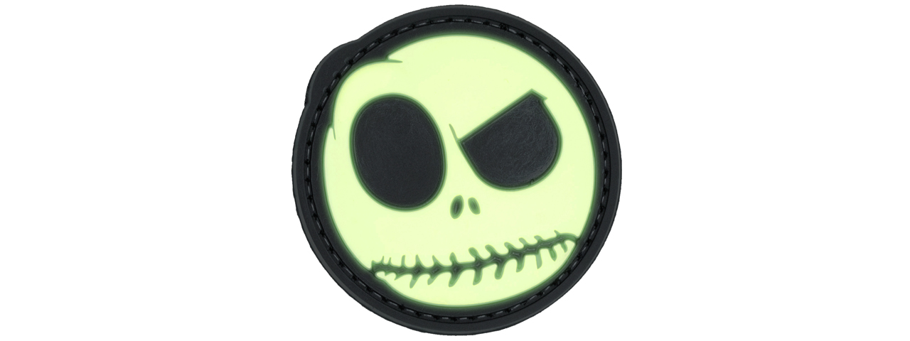 Glow in the Dark Big Nightmare Smiley PVC Patch - Click Image to Close