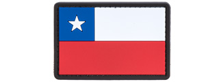 Chile Flag PVC Patch (Color: Red / Blue / White)