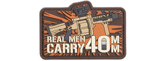"Real Men Carry 40mm" PVC Patch