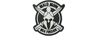 "Malo Mori Qua Foedari" PVC Morale Patch (Color: Black)