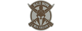 Malo Mori Qua Foedari PVC Patch (Color: Gray)