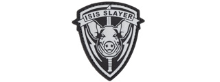 ISIS Slayer Pig PVC Patch (Color: Black)