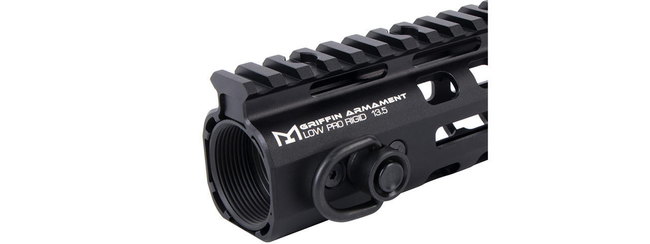 PTS Griffin Armament 13.5" Low Profile Rigid M-LOK Rail (Color: Black)