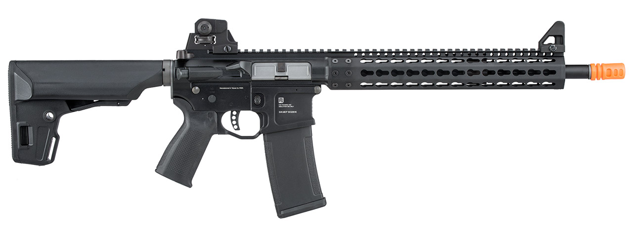 PTS Mega Arms MKM CQB AR-15 Gas Blowback Airsoft Rifle w/ 9" Keymod Handguard (Color: Black)