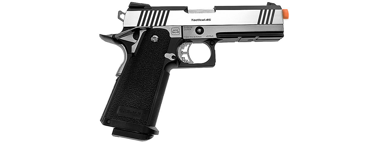 Tokyo Marui Dual Stainless Hi-Capa Custom Gas Blowback Airsoft Pistol (SILVER)